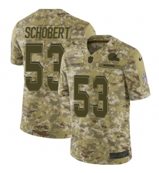 Nike Browns #53 Joe Schobert Camo Men Stitched NFL Limited 2018 Salute To Service Jersey Nike Browns #53 Joe Schobert Camo Men Stitched NFL Limited 2018 Salute To Service Jersey