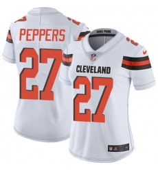 Nike Browns #27 Jabrill Peppers White Womens Stitched NFL Vapor Untouchable Limited Jersey Nike Browns #27 Jabrill Peppers White Womens Stitched NFL Vapor Untouchable Limited Jersey