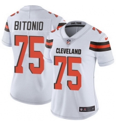 Nike Browns 75 Joel Bitonio White Womens Stitched NFL Vapor Untouchable Limited Jersey Nike Browns 75 Joel Bitonio White Womens Stitched NFL Vapor Untouchable Limited Jersey