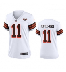 Women Cleveland Browns 11 Donovan Peoples Jones Nike 1946 Collection Alternate Game Limited NFL Jersey White Women Cleveland Browns 11 Donovan Peoples Jones Nike 1946 Collection Alternate Game Limited NFL Jersey White