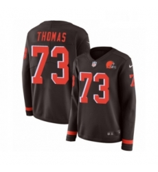 Womens Nike Cleveland Browns 73 Joe Thomas Limited Brown Therma Long Sleeve NFL Jersey Womens Nike Cleveland Browns 73 Joe Thomas Limited Brown Therma Long Sleeve NFL Jersey