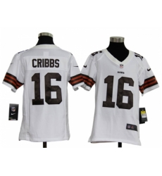 Nike Youth NFL Cleveland Browns #16 Joshua Cribbs white Jerseys Nike Youth NFL Cleveland Browns #16 Joshua Cribbs white Jerseys