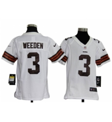 Nike Youth NFL Cleveland Browns #3 Brandon Weeden white Jerseys Nike Youth NFL Cleveland Browns #3 Brandon Weeden white Jerseys