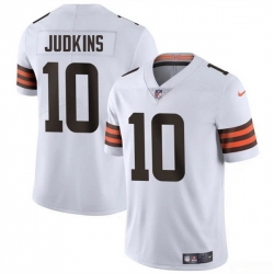Youth Cleveland Browns 10 Quinshon Judkins White 2025 Draft Vapor Untouchable Limited Stitched Football Jersey
