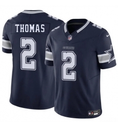Men Dallas Cowboys 2 Juanyeh Thomas Navy 2025 F U S E Vapor Untouchable Limited Stitched Football Jersey
