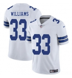 Men Dallas Cowboys 33 Javonte Williams White 2025 Vapor Untouchable Limited Stitched Football Jersey