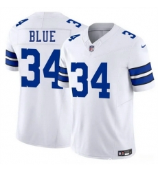 Men Dallas Cowboys 34 Jaydon Blue White 2025 Draft F U S E Vapor Untouchable Limited Stitched Football Jersey