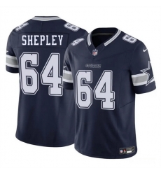 Men Dallas Cowboys 64 Dakoda Shepleys Navy 2025 F U S E Vapor Untouchable Limited Stitched Football Jersey