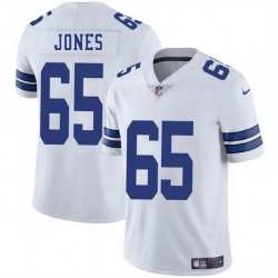 Men Dallas Cowboys 65 Robert Jones White 2025 Vapor Untouchable Limited Stitched Football Jersey