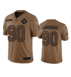 Men Dallas Cowboys 90 DeMarcus Lawrence 2023 Brown Salute To Service Limited Stitched Football Jersey Men Dallas Cowboys 90 DeMarcus Lawrence 2023 Brown Salute To Service Limited Stitched Football Jersey