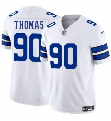 Men Dallas Cowboys 90 Solomon Thomas White 2025 F U S E Vapor Untouchable Limited Stitched Football Jersey