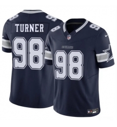 Men Dallas Cowboys 98 Payton Turner Navy 2025 F U S E Vapor Untouchable Limited Stitched Football Jersey