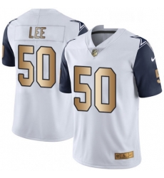 Mens Nike Dallas Cowboys 50 Sean Lee Limited WhiteGold Rush NFL Jersey Mens Nike Dallas Cowboys 50 Sean Lee Limited WhiteGold Rush NFL Jersey