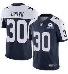 Nike Cowboys 30 Anthony Brown Navy Blue Thanksgiving Men Stitched With Established In 1960 Patch NFL Vapor Untouchable Limited Throwback Jersey Nike Cowboys 30 Anthony Brown Navy Blue Thanksgiving Men Stitched With Established In 1960 Patch NFL Vapor Untouchable Limited Throwback Jersey