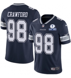 Nike Cowboys 98 Tyrone Crawford Navy Blue Team Color Men Stitched With Established In 1960 Patch NFL Vapor Untouchable Limited Jersey Nike Cowboys 98 Tyrone Crawford Navy Blue Team Color Men Stitched With Established In 1960 Patch NFL Vapor Untouchable Limited Jersey