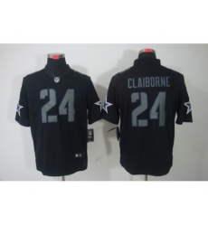 Nike Dallas Cowboys 24 Morris Claiborne Black Limited Impact NFL Jersey