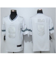 Nike Dallas Cowboys #9 Tony Romo White Mens Stitched NFL Limited Platinum Jersey