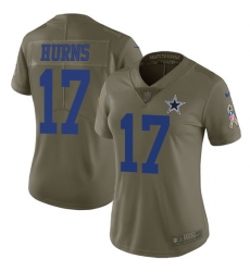Nike Cowboys #17 Allen Hurns Olive Womens Stitched NFL Limited 2017 Salute to Service Jersey Nike Cowboys #17 Allen Hurns Olive Womens Stitched NFL Limited 2017 Salute to Service Jersey