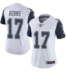 Nike Cowboys #17 Allen Hurns White Womens Stitched NFL Limited Rush Jersey Nike Cowboys #17 Allen Hurns White Womens Stitched NFL Limited Rush Jersey