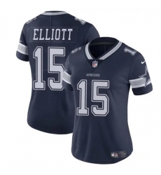 Women Dallas Cowboys 15 Ezekiel Elliott Navy Vapor Limited Stitched Football Jersey Women Dallas Cowboys 15 Ezekiel Elliott Navy Vapor Limited Stitched Football Jersey