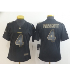 Women Nike Cowboys 4 Dak Prescott Black Gold Vapor Untouchable Limited Jersey Women Nike Cowboys 4 Dak Prescott Black Gold Vapor Untouchable Limited Jersey