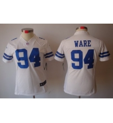 Women Nike Dallas Cowboys 94# Ware White Color[Women's NIKE LIMITED Jersey]