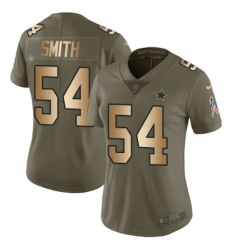Womens Nike Dallas Cowboys 54 Jaylon Smith Limited OliveGold 2017 Salute to Service NFL Jersey Womens Nike Dallas Cowboys 54 Jaylon Smith Limited OliveGold 2017 Salute to Service NFL Jersey