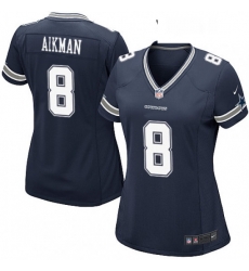 Womens Nike Dallas Cowboys 8 Troy Aikman Game Navy Blue Team Color NFL Jersey Womens Nike Dallas Cowboys 8 Troy Aikman Game Navy Blue Team Color NFL Jersey