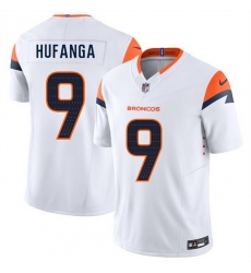 Men Denver Broncos 9 Talanoa Hufanga White 2024 F U S E  Vapor Limited Stitched Football Jersey
