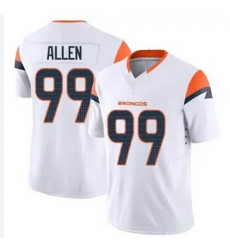 Men Denver Broncos 99 Zach Allen White F U S E Stitched Jersey