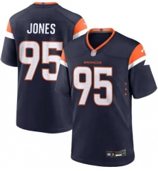 Men Denver Broncos Sai'Vion Jones #95 Navy Stitched F U S E Nike NFL Jersey