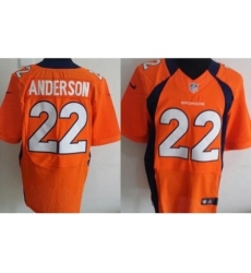 Nike Denver Broncos 22 CJ Anderson Orange Elite NFL Jersey Nike Denver Broncos 22 CJ Anderson Orange Elite NFL Jersey