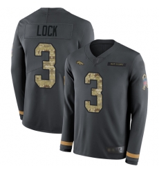 Broncos 3 Drew Lock Anthracite Salute to Service Youth Stitched Football Limited Therma Long Sleeve Jersey Broncos 3 Drew Lock Anthracite Salute to Service Youth Stitched Football Limited Therma Long Sleeve Jersey
