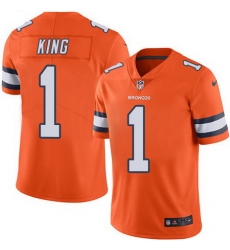 Nike Broncos #1 Marquette King Orange Youth Stitched NFL Limited Rush Jersey Nike Broncos #1 Marquette King Orange Youth Stitched NFL Limited Rush Jersey