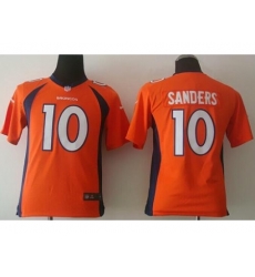 Youth Nike Denver Broncos #10 Emmanuel Sanders Orange Team Color Stitched NFL Elite jersey Youth Nike Denver Broncos #10 Emmanuel Sanders Orange Team Color Stitched NFL Elite jersey