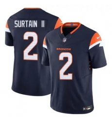 Youth Nike Denver Broncos Patrick Surtain II Stitched Blue Limited Jersey Youth Nike Denver Broncos Patrick Surtain II Stitched Blue Limited Jersey