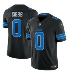 Men Detroit Lions 0 Jahymr Gibbs Black 2025 F U S E  Vapor Limited Stitched Jersey
