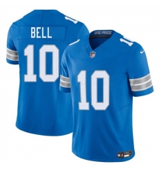 Men Detroit Lions 10 Ronnie Bell Blue 2025 F U S E  Vapor Limited Stitched Jersey