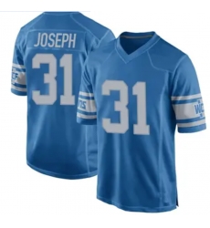 Men Detroit Lions Kerby Joseph #31 Blue F U S E Stitched Limited Jersey