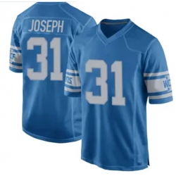 Men Detroit Lions Kerby Joseph #31 Blue F U S E Stitched Limited Jersey