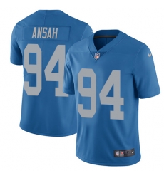 Nike Lions #94 Ziggy Ansah Blue Throwback Mens Stitched NFL Vapor Untouchable Limited Jersey Nike Lions #94 Ziggy Ansah Blue Throwback Mens Stitched NFL Vapor Untouchable Limited Jersey