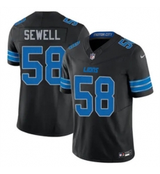 Youth Detroit Lions 58 Penei Sewell Black 2024 F U S E Alternate Vapor Limited Stitched Jersey Youth Detroit Lions 58 Penei Sewell Black 2024 F U S E Alternate Vapor Limited Stitched Jersey