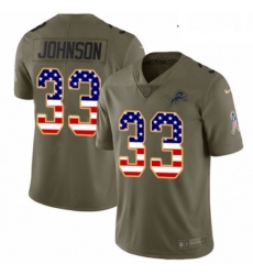Youth Nike Detroit Lions 33 Kerryon Johnson Limited OliveUSA Flag Salute to Service NFL Jersey Youth Nike Detroit Lions 33 Kerryon Johnson Limited OliveUSA Flag Salute to Service NFL Jersey