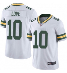 Men Green Bay Packers 10 Jordan Love White Vapor Limited Stitched Football Jersey Men Green Bay Packers 10 Jordan Love White Vapor Limited Stitched Football Jersey