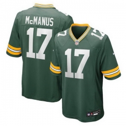 Men Green Bay Packers 17 Brandon McManus Green 2025 Stitched Game Jersey