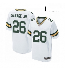 Men Green Bay Packers 26 Darnell Savage Jr Elite White Football Jersey Men Green Bay Packers 26 Darnell Savage Jr Elite White Football Jersey