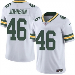 Men Green Bay Packers 46 Amar Johnson White 2025 Vapor Untouchable Limited Stitched Football Jersey