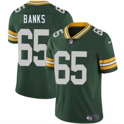 Men Green Bay Packers 65 Aaron Banks Green 2025 Vapor Untouchable Limited Stitched Jersey