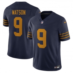 Men Green Bay Packers 9 Christian Watson Navy The 1923 Classic Vapor F U S E  Limited Stitched Football Jersey