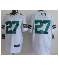 Nike Green Bay Packers 27 Eddie Lacy White Elite NFL Jersey Nike Green Bay Packers 27 Eddie Lacy White Elite NFL Jersey